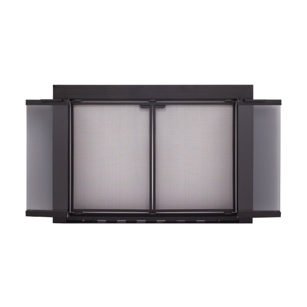 The Twillery Co.® Kirsty Bifold Aluminum Fireplace Doors Wayfair